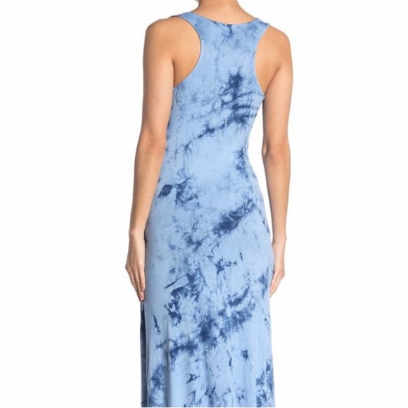 West Kei Tie Dye Blue Maxi Dress Size Large NWT - Picture 2 of 6